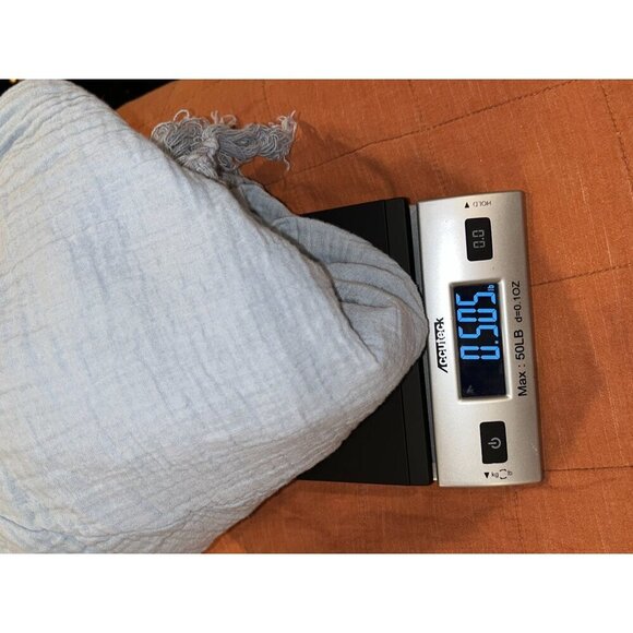 Ashley Stewart Light Blue Fringe Hem Boho Peasant Tunic Top Women's Size 14/16 - Picture 9 of 9